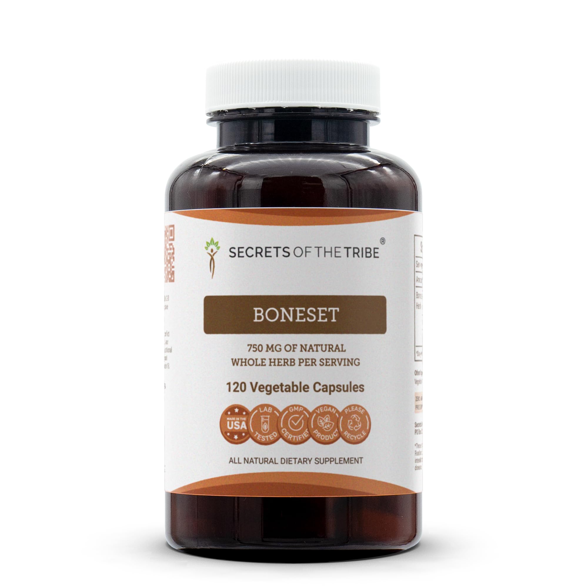 Secrets of the Tribe Boneset bottle front for daily use