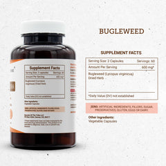 Secrets of the Tribe Bugleweed dried herb, premium quality botanical ingredient.