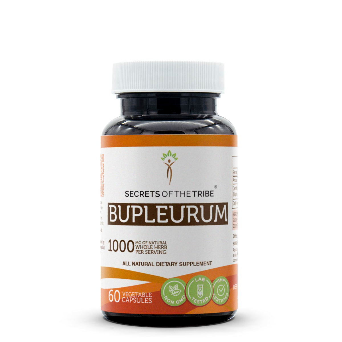 Secrets of the Tribe Bupleurum 60 capsules bottle supports convenient daily wellness.