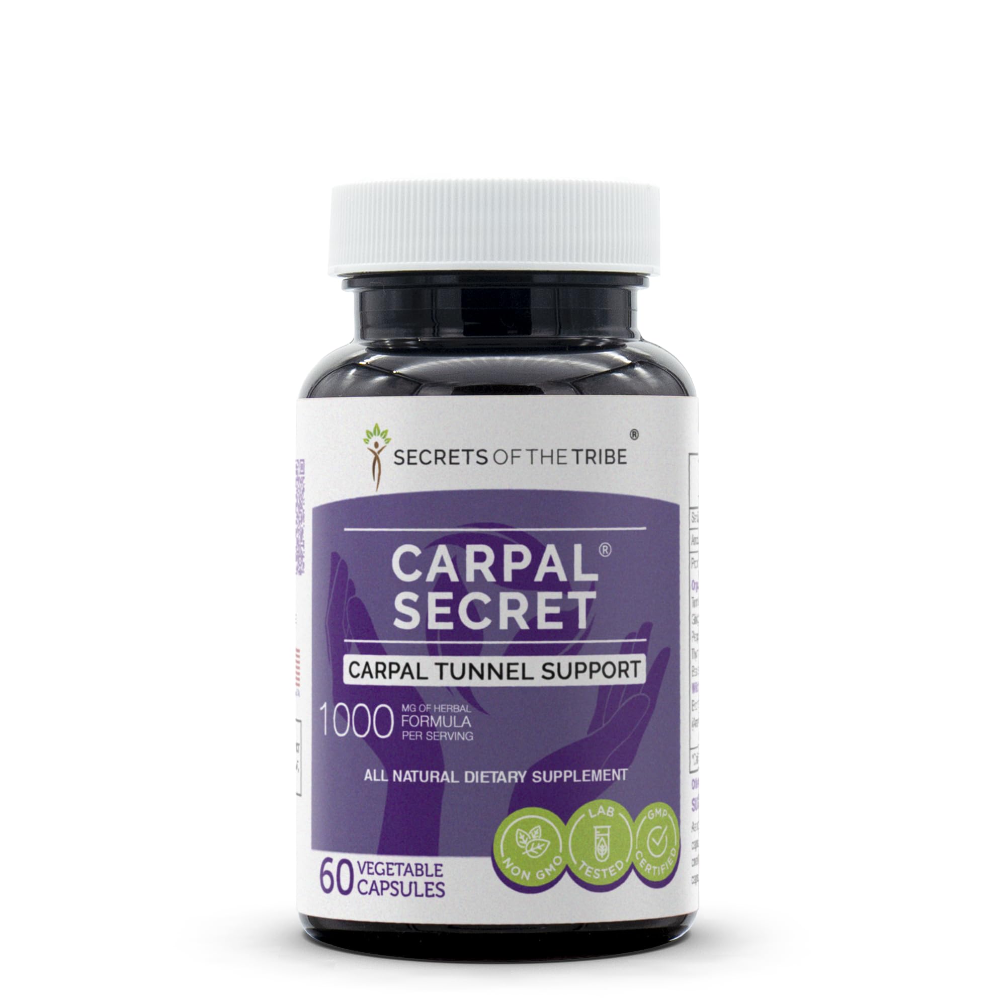 Secrets of the Tribe Carpal Secret bottle for daily hand support