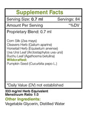 Secrets of the Tribe Cysto Secret packaging box shows the 4 oz bottle for convenient use