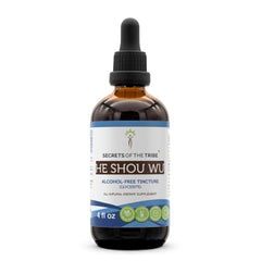Secrets of the Tribe He Shou Wu tincture bottle for daily use.