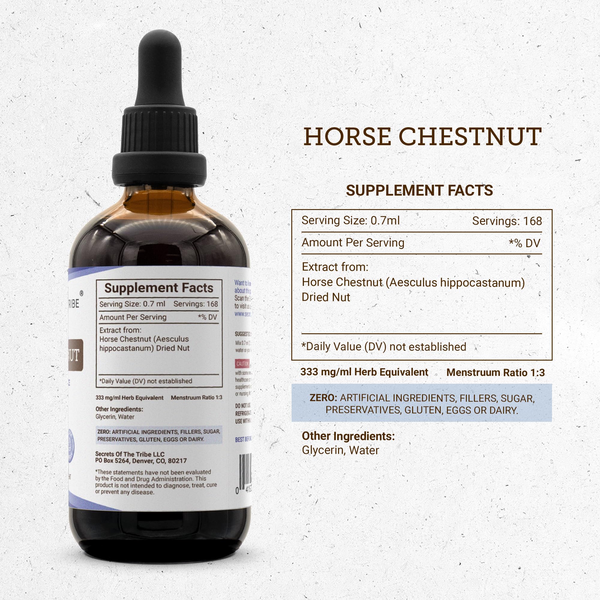 Secrets of the Tribe tincture pour action with smooth flow for quick use