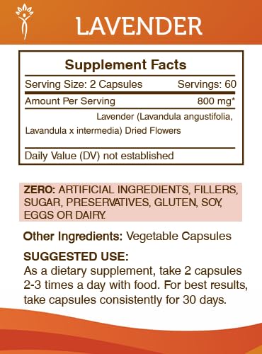 Secrets of the Tribe Lavender capsules close-up highlights high potency