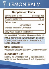 Secrets of the Tribe Lemon Balm Tincture drops application demonstrating simple addition to beverages