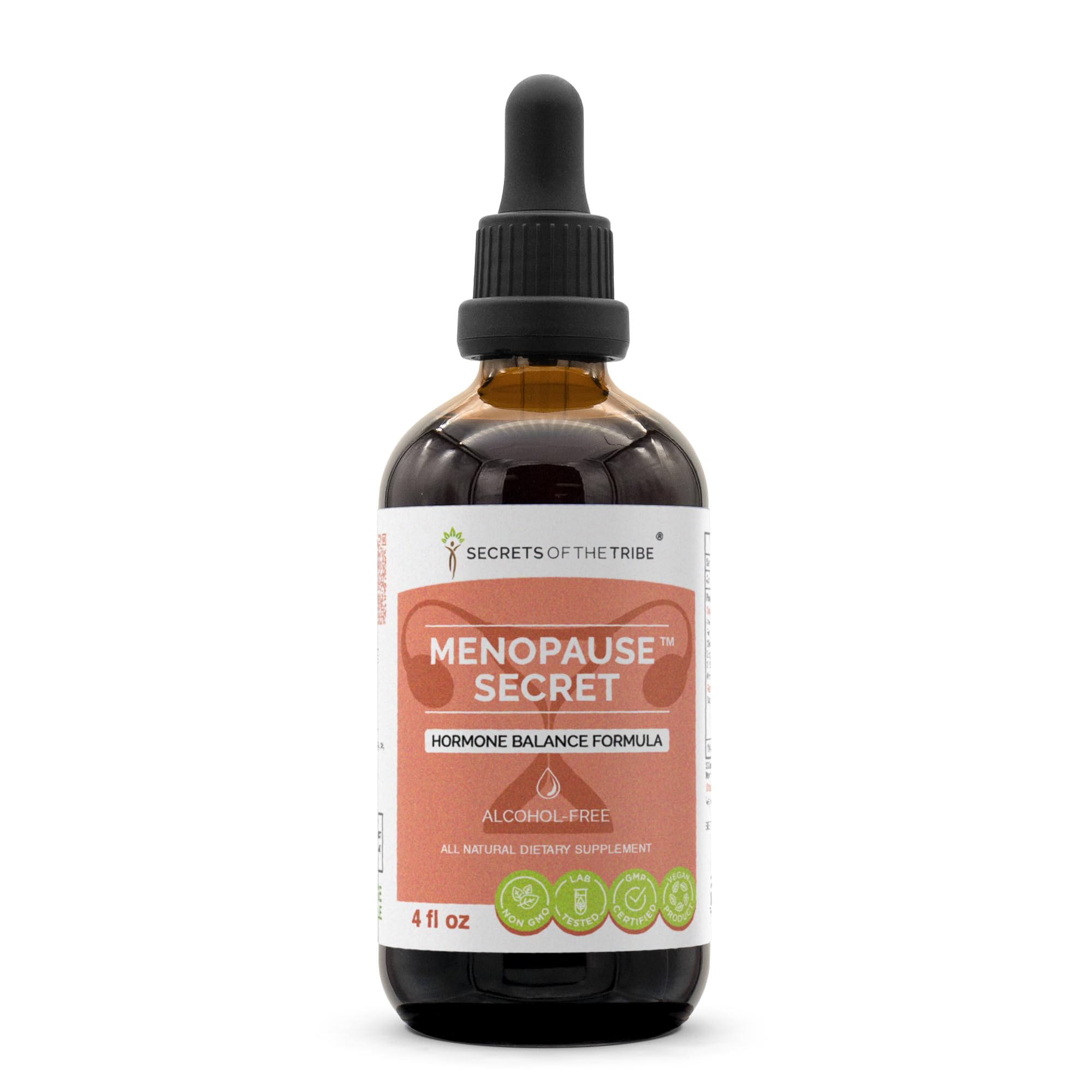 Secrets of the Tribe menopause secret bottle pour enables effortless daily use of a glycerite tincture
