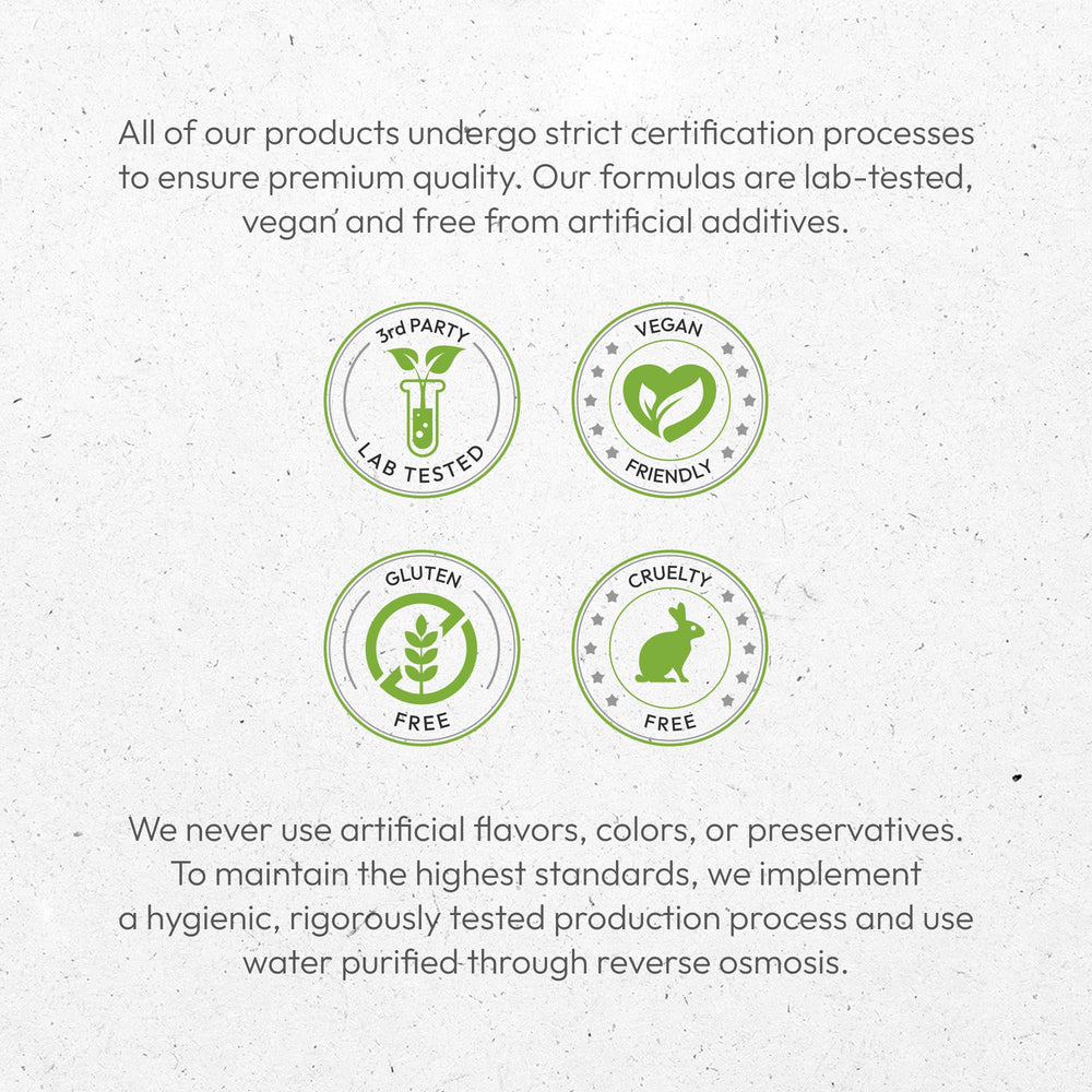 Secrets of the Tribe packaging showcases cruelty-free and gluten-free assurances