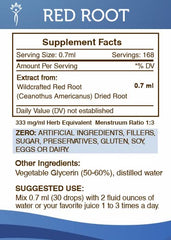 Secrets of the Tribe Red Root lab certificate indicating purity.