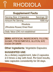 Secrets of the Tribe Rhodiola capsule closeup shows high potency formula