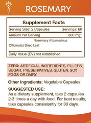 Secrets of the Tribe Rosemary dried leaf image highlights pure herb.