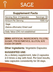 Secrets of the Tribe Sage dried leaf pack showing natural herbal ingredients.