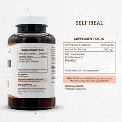 Secrets of the Tribe Self Heal dried herb bundle showing Prunella vulgaris quality for natural daily routines