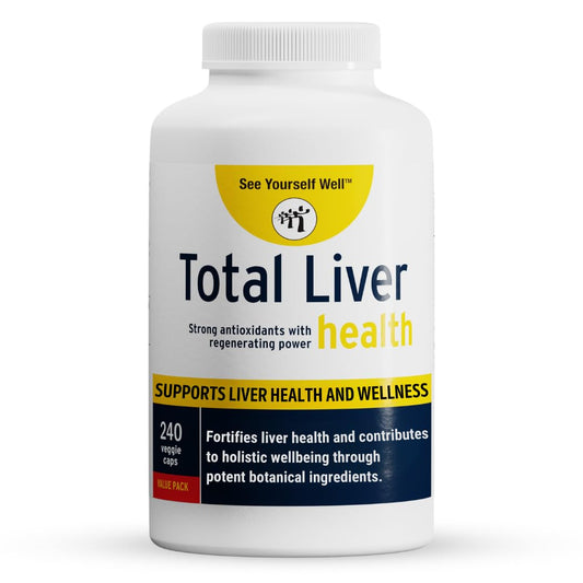 See Yourself Well Total Liver Health bottle front for daily vegan support.