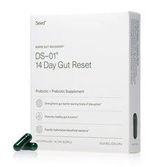 Seed 14 Day Gut Reset bottle front for on-the-go digestive support