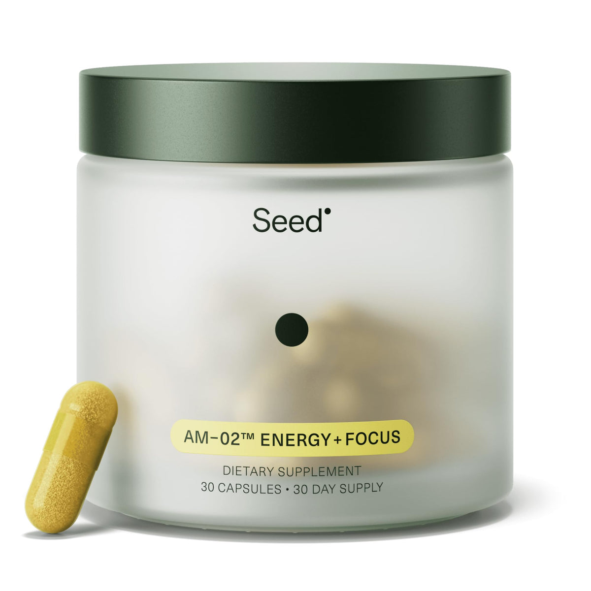 Seed AM-02 energy focus bottle shows a steady lift without jitters.