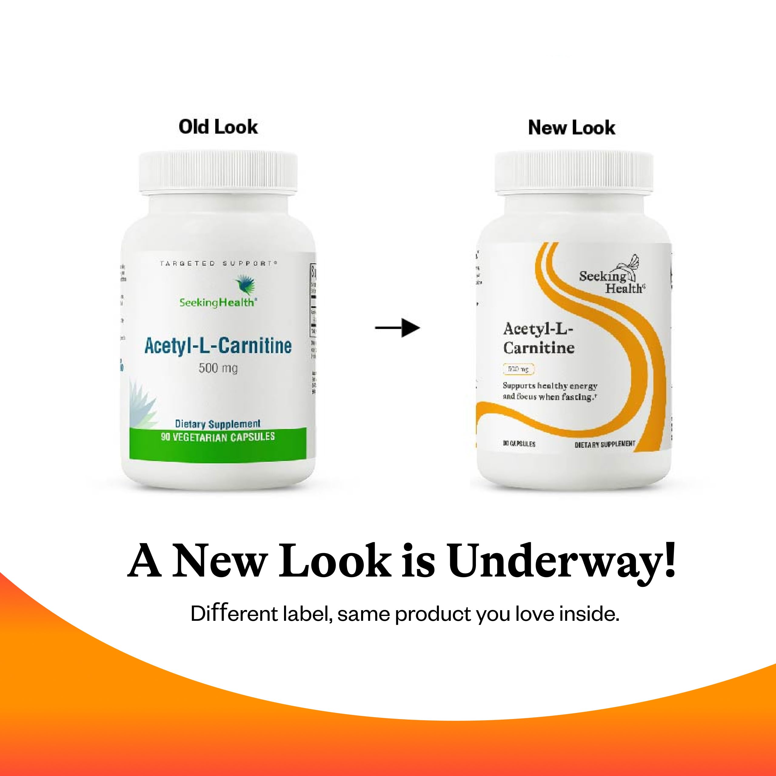 Seeking Health Acetyl-L-Carnitine energy-boost concept visual supporting daily vitality.