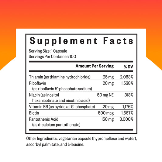 Seeking Health B-Minus label closeup highlights biotin and riboflavin content.