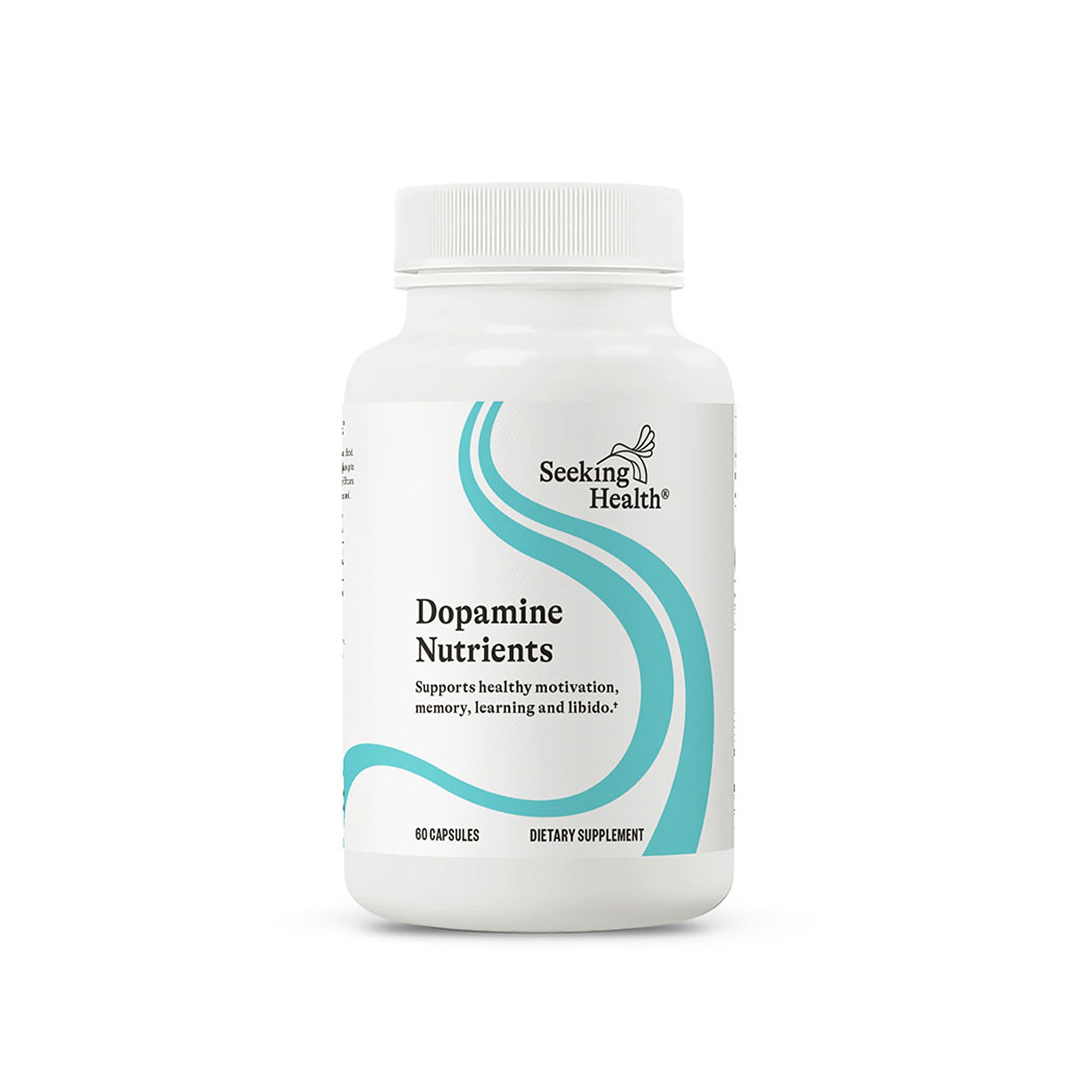 Seeking Health Dopamine Nutrients bottle front may support daily energy and focus.
