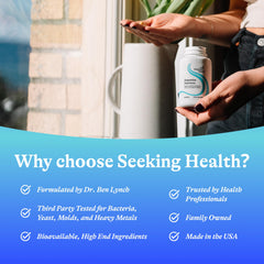 Seeking Health Dopamine Nutrients packaging with eco-friendly messaging and daily-use appeal.