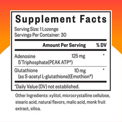 Seeking Health Energy Nutrients label highlights ingredients and purpose for focus.
