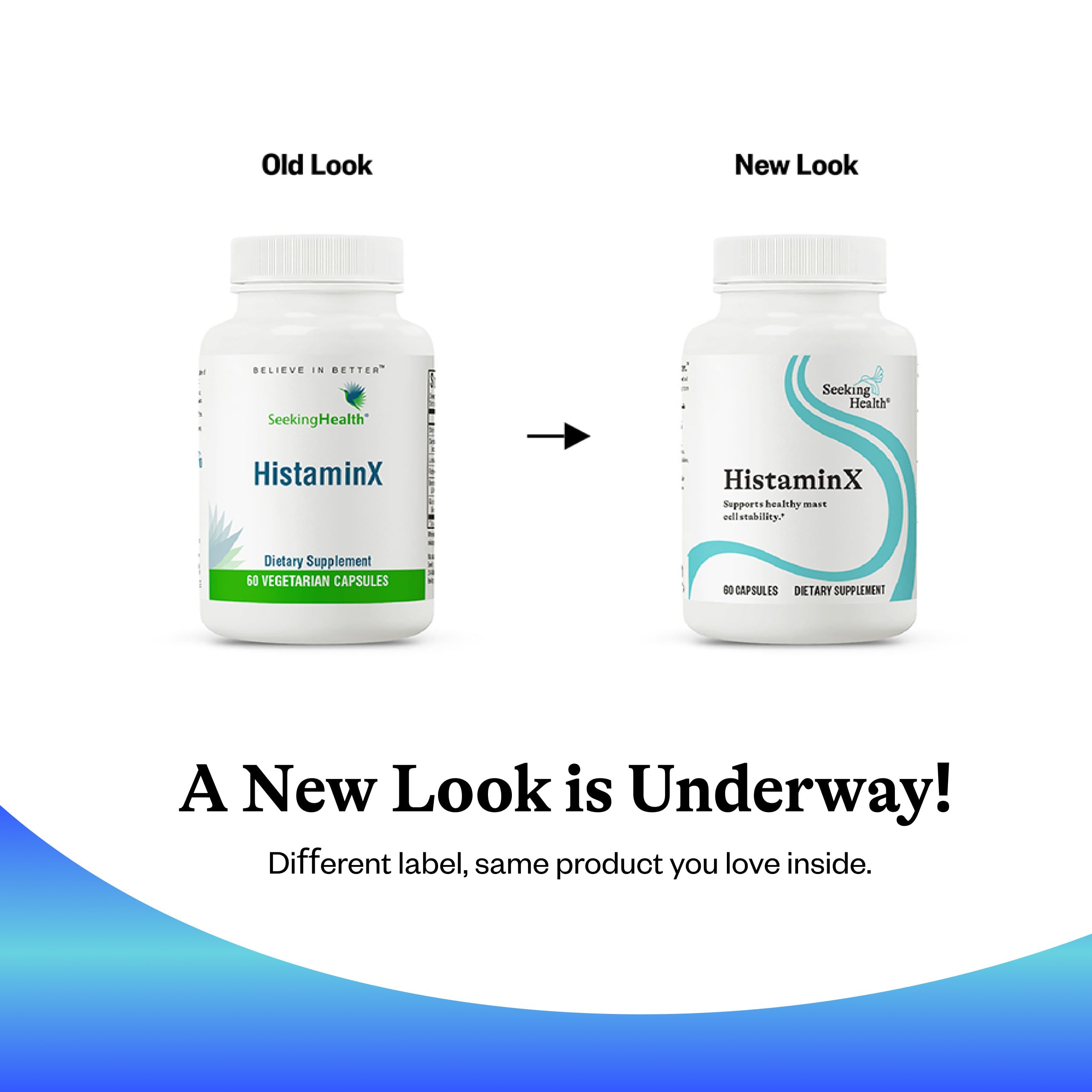 Seeking Health HistaminX antioxidants infographic emphasizes immune-friendly blend