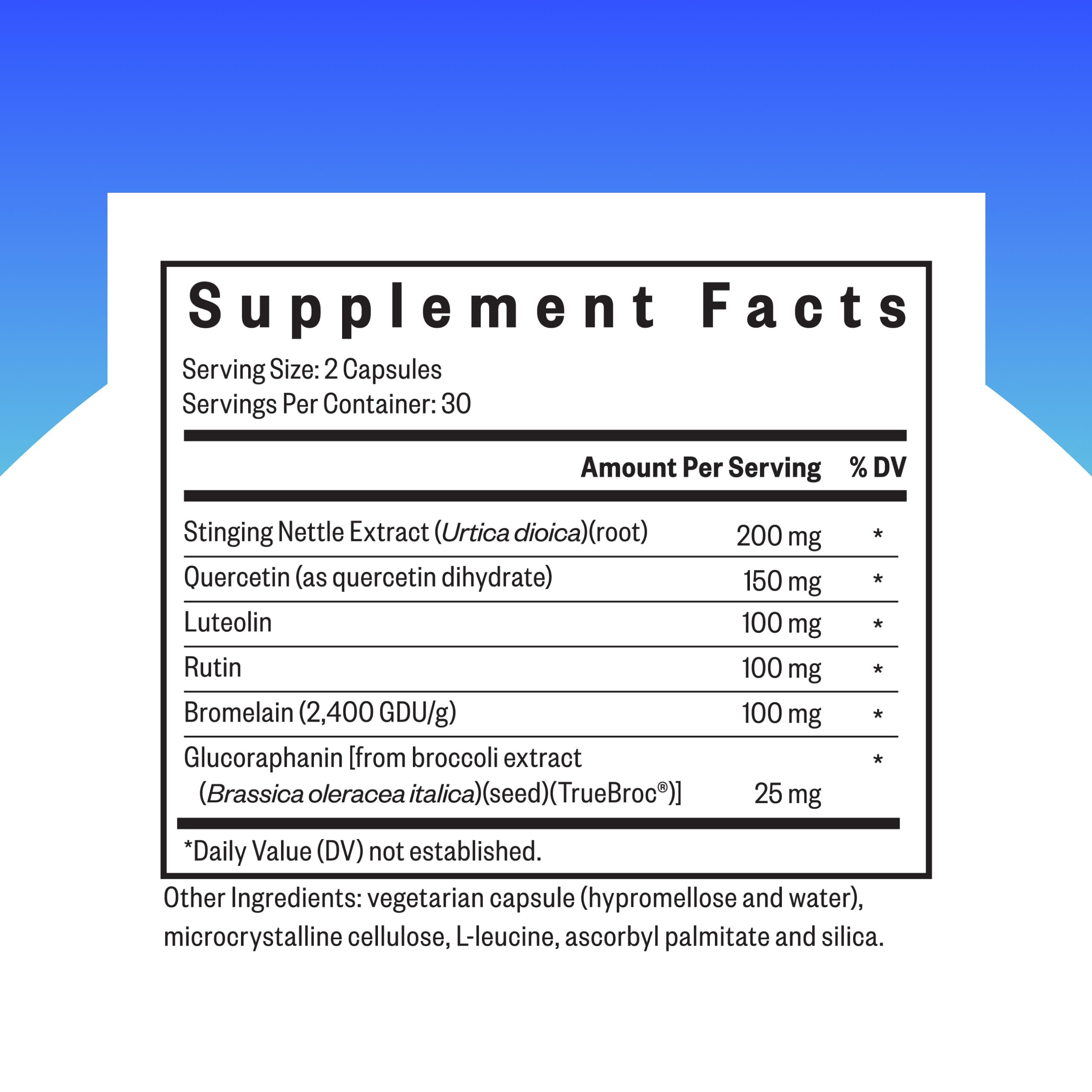 Seeking Health HistaminX capsules close-up for convenient daily use and immune support