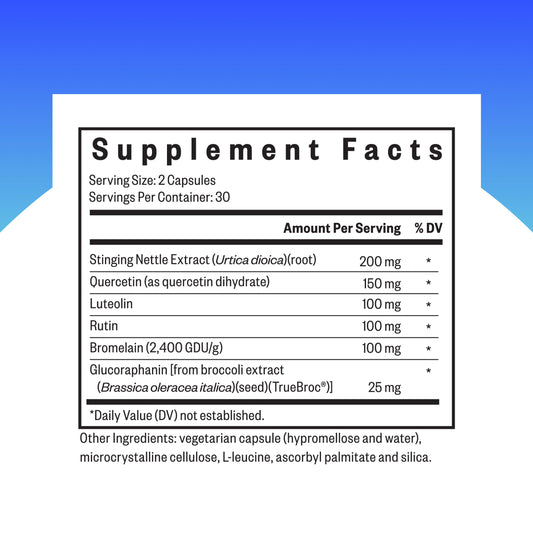 Seeking Health HistaminX capsules close-up for convenient daily use and immune support