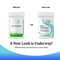 Seeking Health Joint Nutrients packaging box clear design highlights ingredients