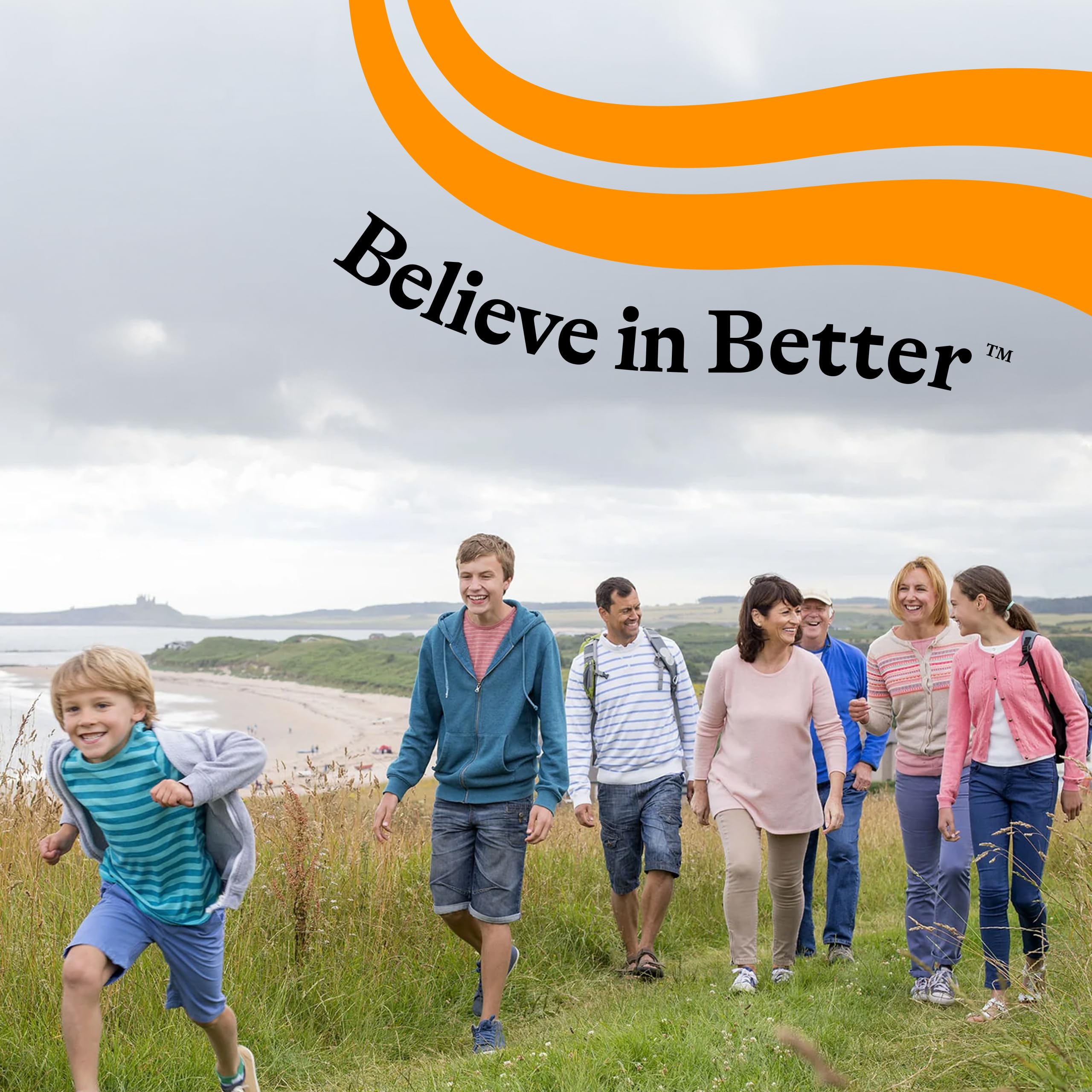 Seeking Health Kids Multivitamin Chewable MF free-from icons highlight allergen-free status.