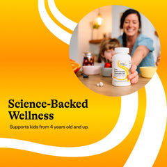 Seeking Health Kids Multivitamin Chewable MF serving with breakfast.