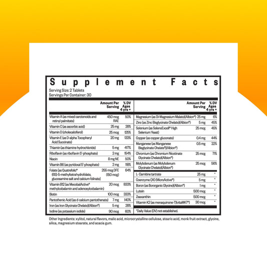 Seeking Health Kids Multivitamin Chewable tablets for daily health support