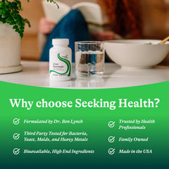 Seeking Health Liver Nutrients glass of water for daily use