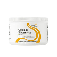 Seeking Health Optimal Electrolyte Powder bottle ready for quick hydration.