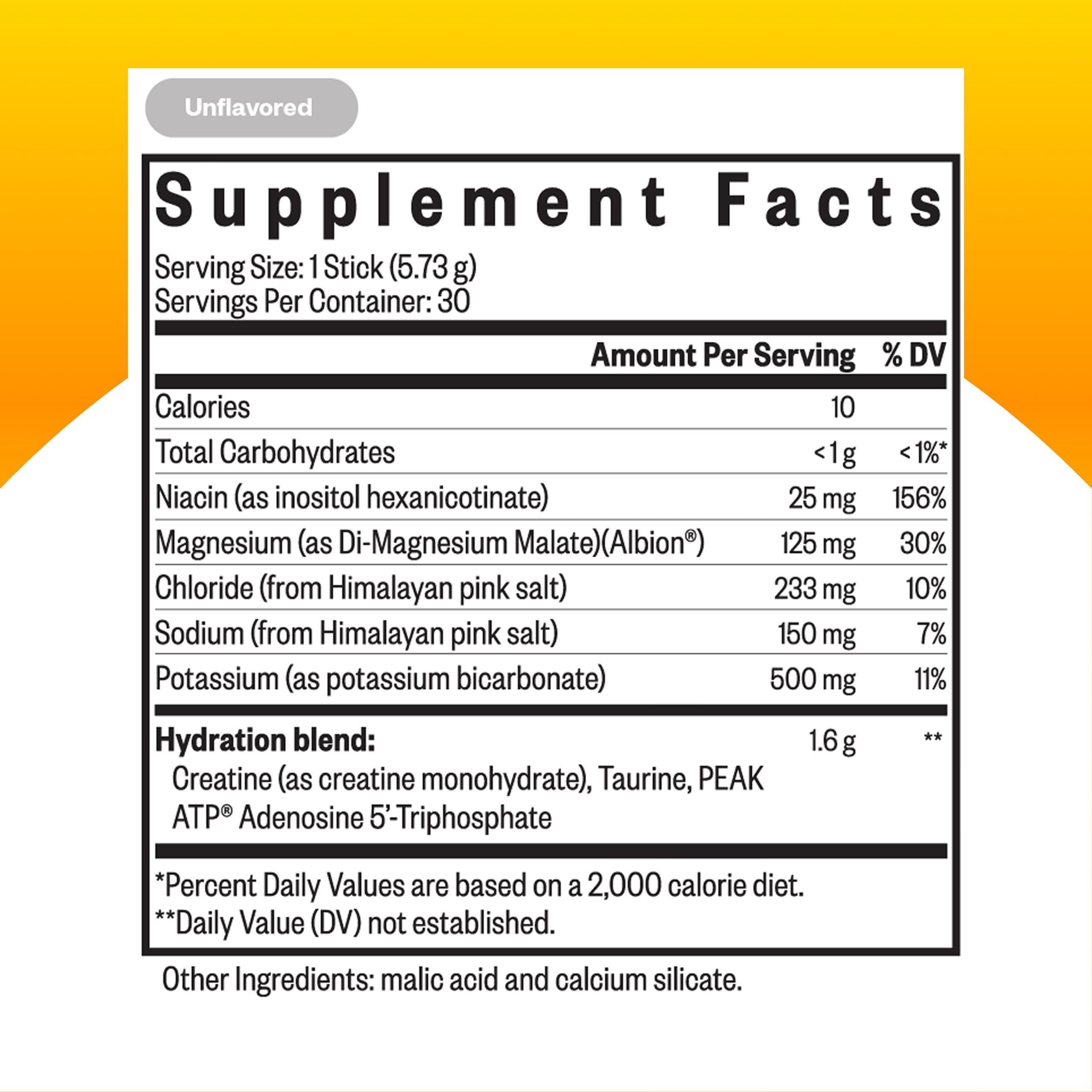 Seeking Health Optimal Electrolyte Sticks open pack ready to mix for on-the-go hydration.