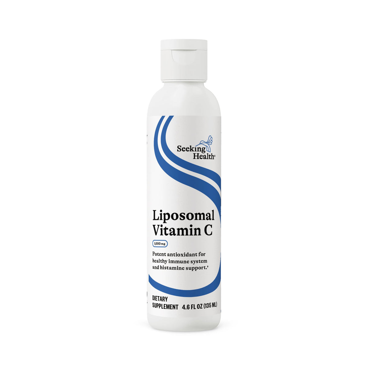 Seeking Health Optimal Liposomal Vitamin C Lemon Zest bottle promotes immune support.