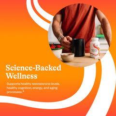 Seeking Health Optimal Man label ingredients with maca and ginseng notes