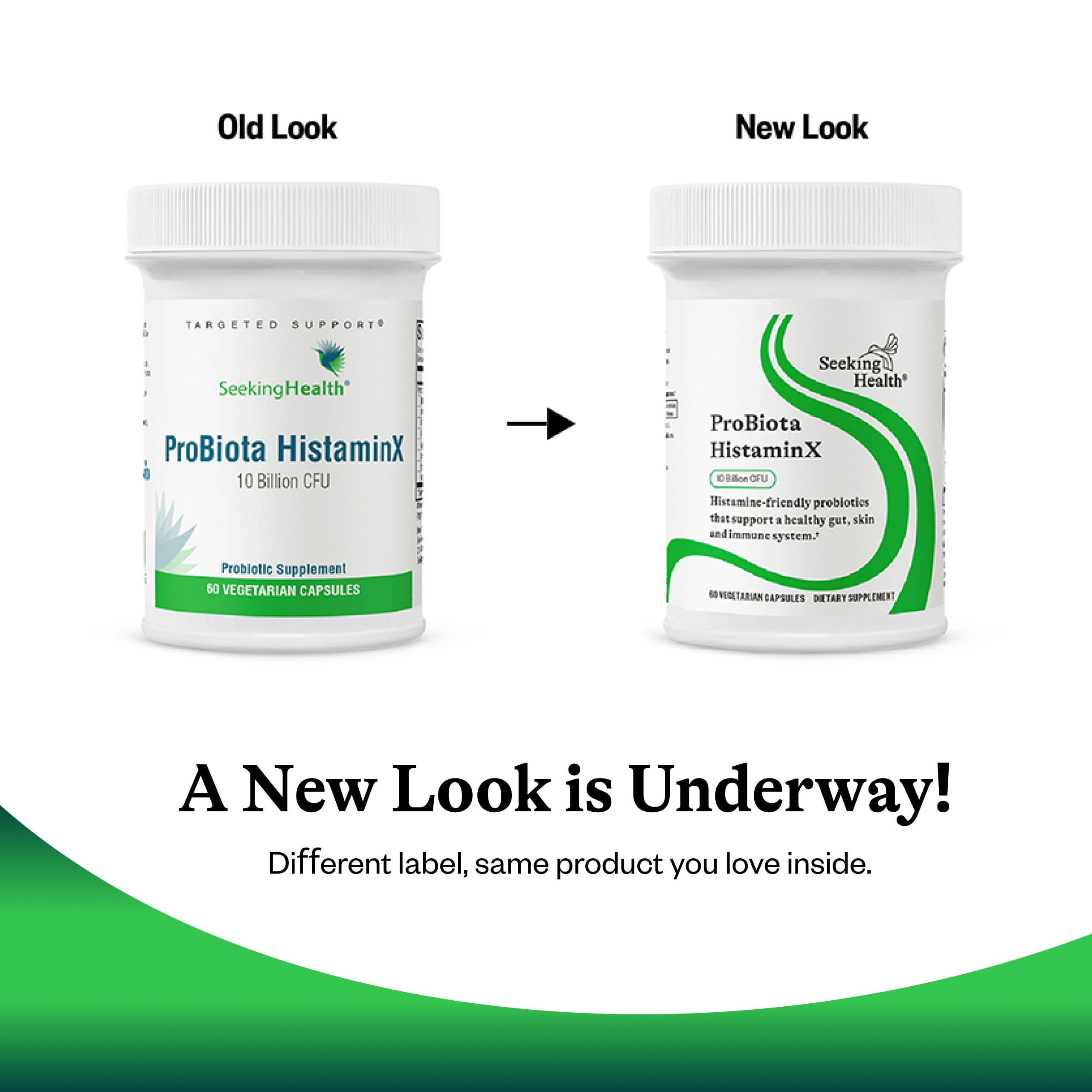 Label highlights histamine metabolism support features in HistaminX.