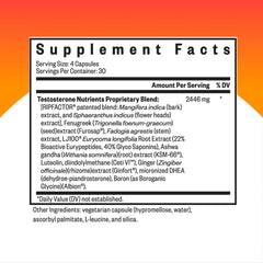 Seeking Health Testosterone Nutrients capsules close-up with smooth texture ideal for easy daily supplementation