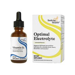 Seeking Health Vitamin D3 Drops allergen-free formulation label.