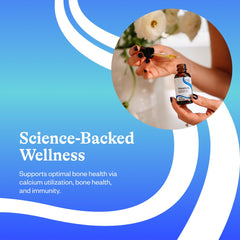 Seeking Health Vitamin D3 Drops label detail with dosage information for clarity.