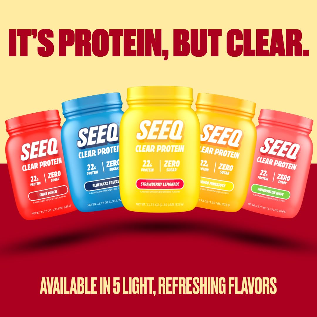 Gluten-free badge on SEEQ Clear Whey Isolate