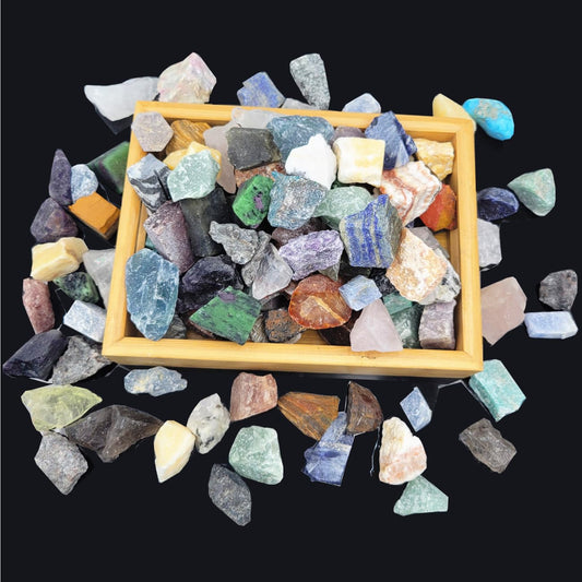 SeeuFun 5lb bulk rocks variety box for learning and inspiration