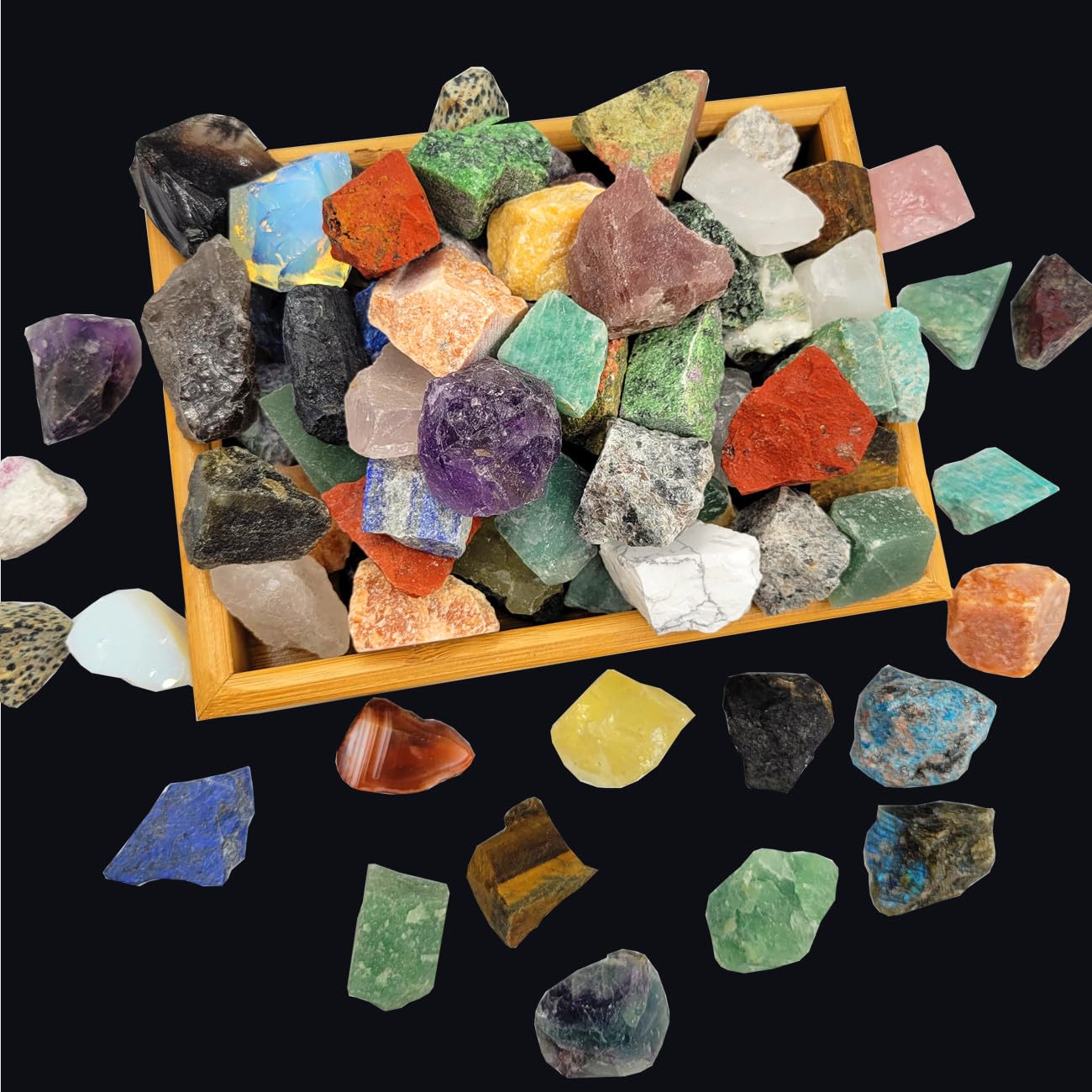 SeeuFun rough stones mixed pack for tumbling enhances polishing sessions