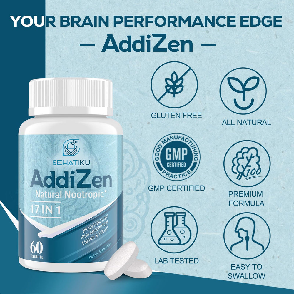 SehatiKu 17-in-1 capsule close-up for non-habit forming brain health