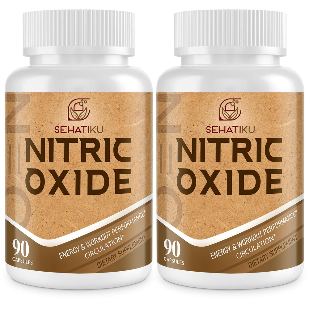 SehatiKu Nitric Oxide Supplement bottle front showing premium formula and daily vitality