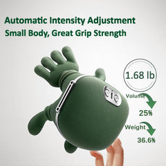 Seiyeje neck massager green heat-control close-up highlights soothing warmth
