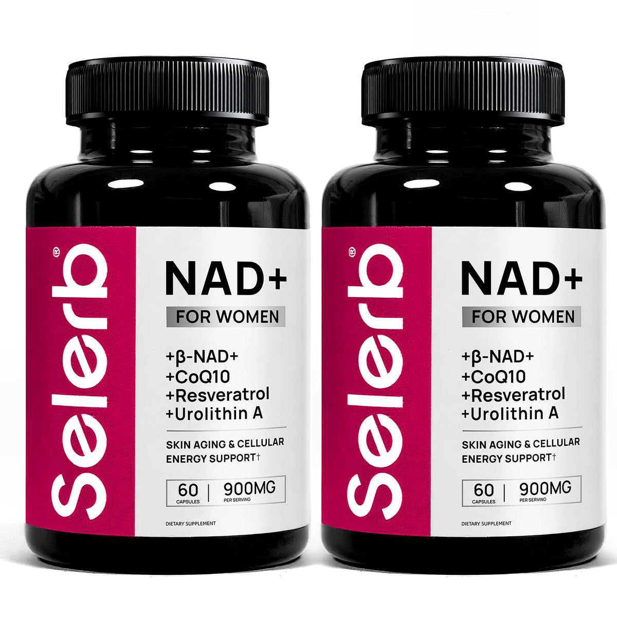 Selerb NADGENIE women's bottle front for vitality and daily energy support