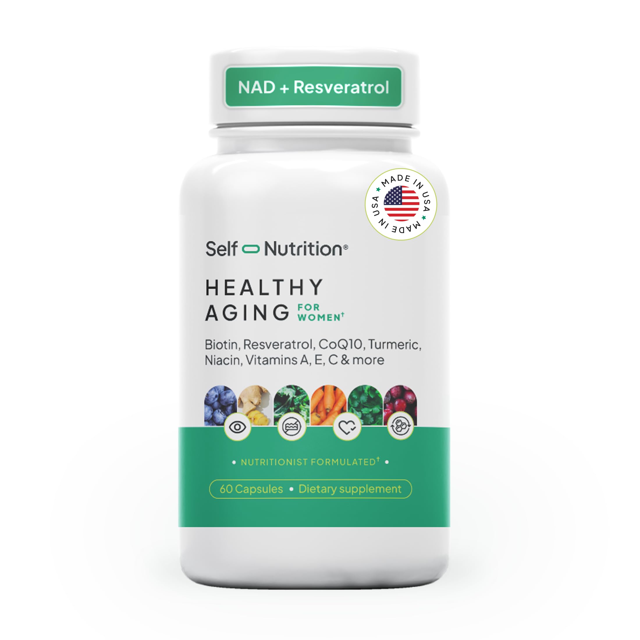 Self Nutrition Healthy Aging Women’s Supplement bottle for daily vitality support