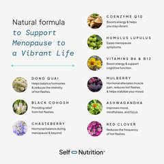 SELF NUTRITION menopause mood balance capsule image highlights support for everyday calm.