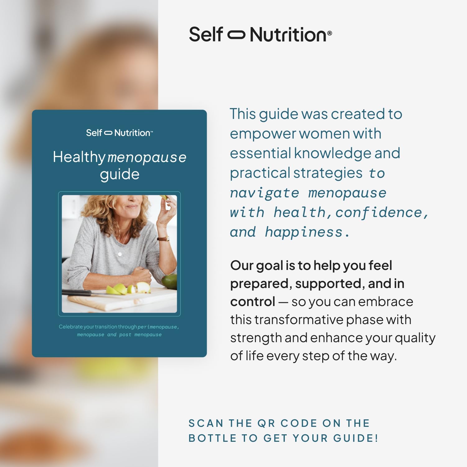 SELF NUTRITION menopause sleep night scene conveys calmer nights and better rest potential.
